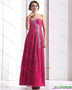 2015 Pretty Sweetheart Floor Length Dama Dress with Beading