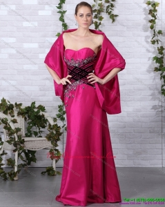 2015 Discount Sweetheart Floor Length Dama Dress with Beading