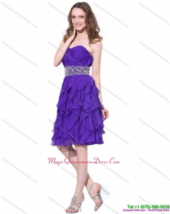 Discount Sweetheart Ruffled Dama Dresses with Appliques