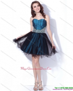 Discount Multi Color Sweetheart Sequined and Ruffled Dama Dresses for 2015