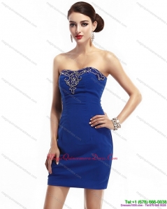 New Arrival Strapless Short 2015 Dama Dresses with Appliques