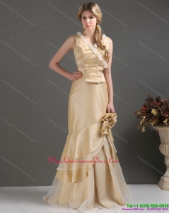 New Arrival Champagne Dama Dresses with Hand Made Flower