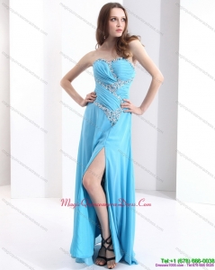 New Arrival Sweetheart Ruching 2015 Dama Dresses with Beading