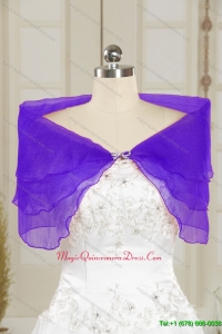 New Style Beading Purple Shawls for 2014