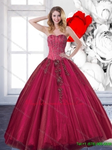 Fashionable 2015 Affordable Quinceanera Dresses with Beading and Appliques