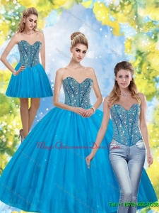 Hot Sale Beading Sweetheart Quinceanera Dresses for 2015