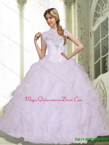 Hot Sale Sweetheart 2015 Quinceanera Dresses with Beading and Ruffles
