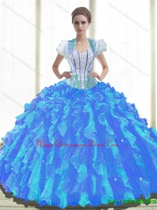 Exclusive Sweetheart Fashionable Quinceanera Gown with Beading and Ruffles