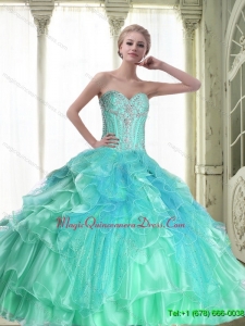 Perfect Lace Up Sweetheart Quinceanera Dresses with Beading