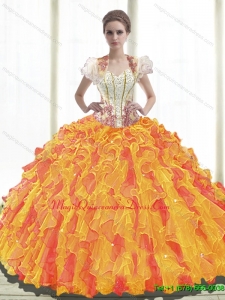Romantic Ball Gown Sweetheart Quinceanera Dresses with Ruffles