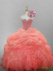 Custom Made Ball Gown Sweetheart Quinceanera Dresses for 2015 for Winter