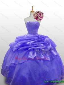Custom Made Beaded and Paillette Quinceanera Dresses with Ruffled Layers for 2015