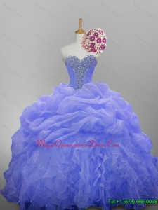 Custom Made Sweetheart 2016 Quinceanera Dresses with Beading and Ruffled Layers