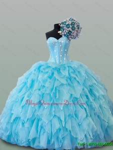 In Stock Beading Sweetheart Quinceanera Dresses for 2015