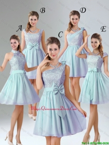 2016 Romantic A Line Lace Dama Dresses