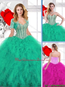 New Arrivals Beading and Ruffles Quinceanera Gowns