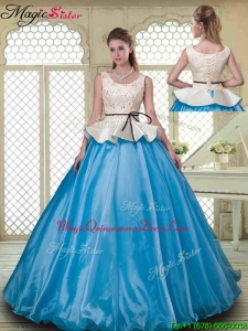 Classical Ball Gown Scoop Quinceanera Dresses with Beading