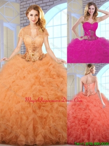 Elegant Ball Gown Sweetheart Quinceanera Dresses with Ruffles