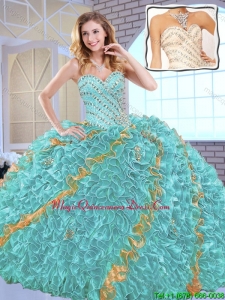 Gorgeous Beading Sweet 16 Dresses with Beading and Ruffles