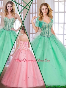 Luxury Sweetheart Quinceanera Dresses with Beading for 2016