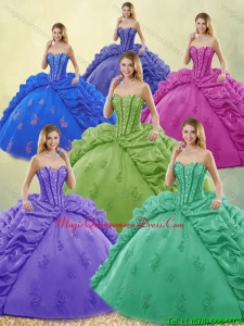 Luxury Beading and Appliques Quinceanera Dresses for 2016