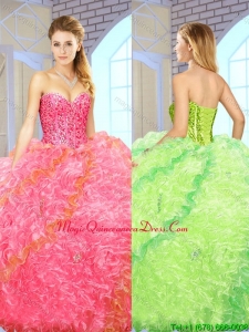 Exquisite Beading Sweetheart Quinceanera Gowns with Floor Length for 2016