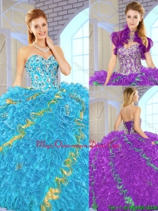 Fashionable 2016 Sweetheart Quinceanera Gowns in Multi Color