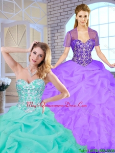 Fashionable 2016 Sweetheart Quinceanera Gowns with Beading