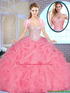 Fashionable Sweetheart Quinceanera Dresses Beading and Ruffles