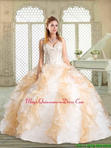 Lovely Sweetheart Quinceanera Gowns with Paillette and Ruffles