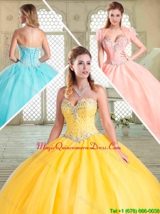Popular Sweetheart Beading Quinceanera Dresses for Summer