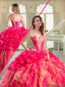 Luxury Floor Length Quinceanera Dresses with Ruffles and Beading