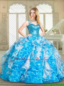 Summer Hot Sale Multi Color Sweet 16 Gowns with Paillette and Ruffles