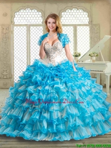 Magic Miss Sweetheart Beading and Ruffled Layers Quinceanera