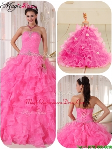 2016 Ball Gown Strapless Quinceanera Gowns with Beading