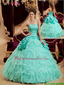 2016 Selling Ball Gown Floor Length Ruffles Quinceanera Dresses