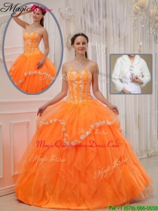 Beautiful Ball Gown Sweet 15 Dresses with Appliques and Beading