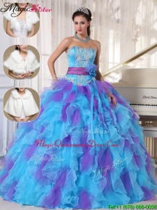 Fashionable Strapless Quinceanera Gowns with Beading and Appliques