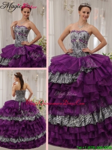 Brand New Sweetheart BeadingHot Sale Quinceanera Dresses in Purple