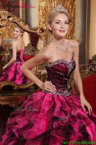 Hot Sale Ball Gown Sweetheart Beading and Ruffles Quinceanera Dresses
