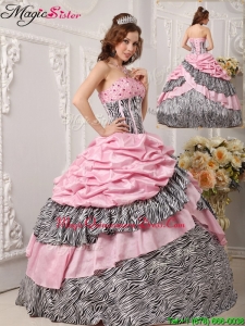 Magic Miss Ball Gown Strapless Quinceanera Gowns in Multi Color