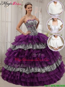 Modest Purple Ball Gown Sweetheart Quinceanera Dresses
