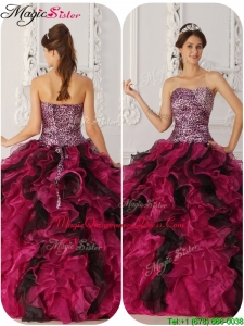 Romantic Ball Gown Floor Length Quinceanera Dresses in Multi Color