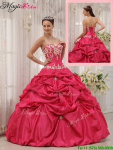 Simple Ball Gown Sweetheart Appliques Quinceanera Dresses