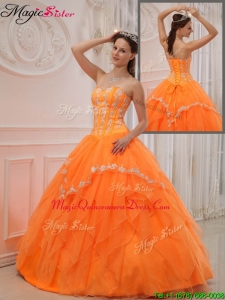 Popular Ball Gown Sweetheart Appliques Quinceanera Dresses
