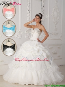 Romantic White Ball Gown Sweetheart Quinceanera Dresses