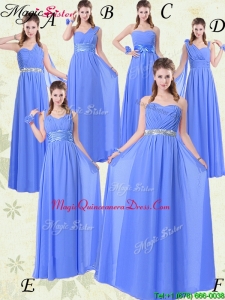 New Arrival Floor Length Dama Dresses with Ruching and Belt