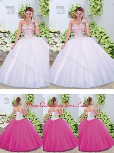 2016 Cute Ball Gown Sweetheart Quinceanera Dresses with Beading
