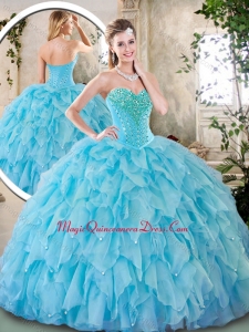 Cheap Sweetheart Beading Quinceanera Dresses for 2016