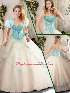 2016 Discount Sweetheart Quinceanera Dresses with Appliques